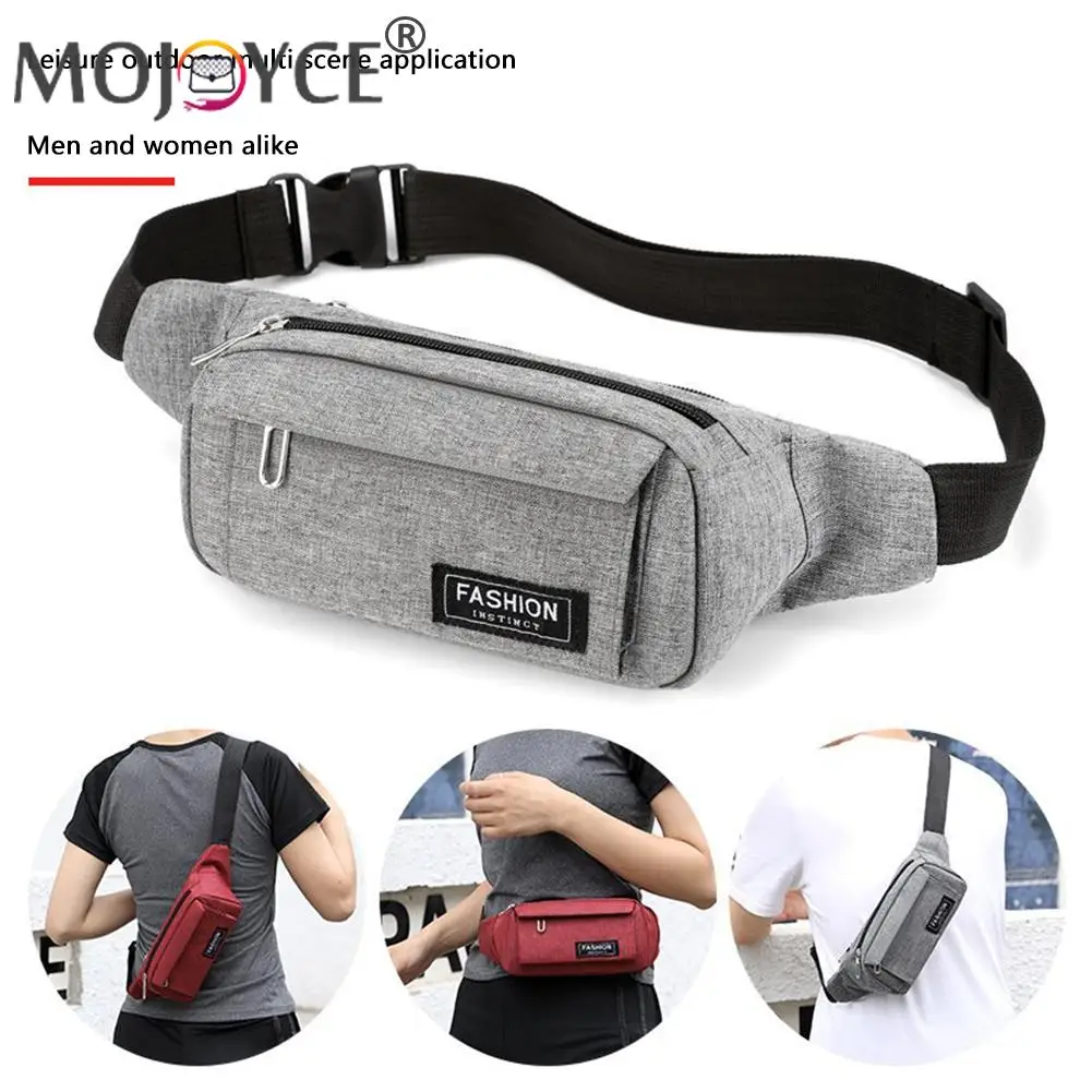 

Portable Outdoor Sports Travel Nylon Waist Sling Bum Bag Unisex Casual All-match Zipper Shoulder Running Belt Chest Fanny Pack