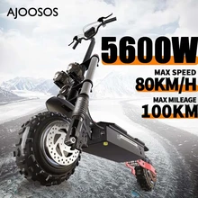 5600W 60V 듀얼 모터 전기 스쿠터 100km 최대 마일리지 E 스쿠터 11 인치 오프로드 타이어 patinete elétrico 200kg 최대 로드 시트