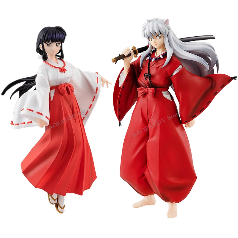 

17cm POP UP PARADE InuYasha Final Anime Figure Kikyo Action Figure #1300 InuYasha #1514 Sesshomaru Figurine Model Doll Toys