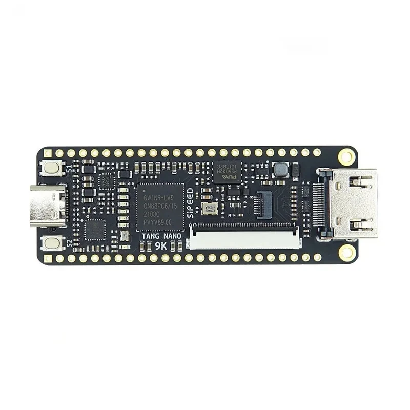 Фото Плата разработки Sipeed 9K FPGA GOWIN GW1NR-9 RISC-V с разъемом 2.54 мм, передачей данных Type-C и SPI-экраном 4.3/5 дюймов №1