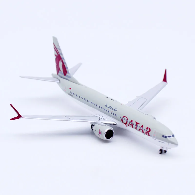 Фото Коллекционная модель самолета NG из сплава 88018, подарок, масштаб 1:400, Qatar Airways Boeing B737 MAX 8, литая модель самолета A7-BSH №2