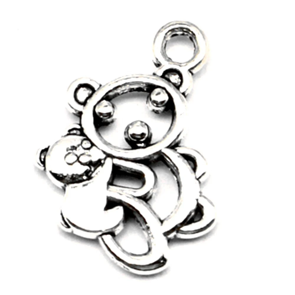 

Bears Charm For Making Jewelry Diy Finding 60pcs 13x18mm