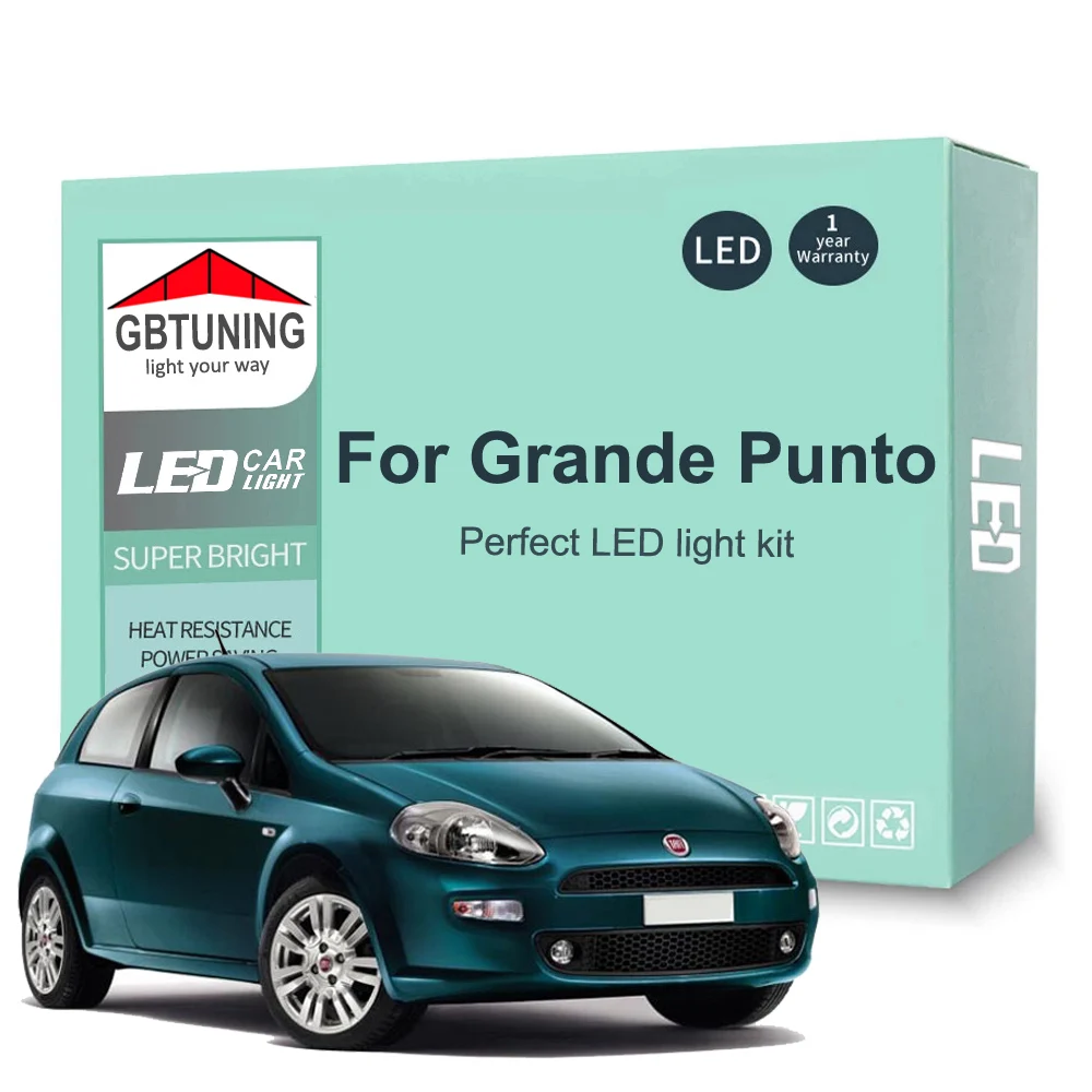 

Лампа для внутреннего освещения Fiat Punto Grande 199 2005-2011 2012 2013 2014 2015, 11 шт.