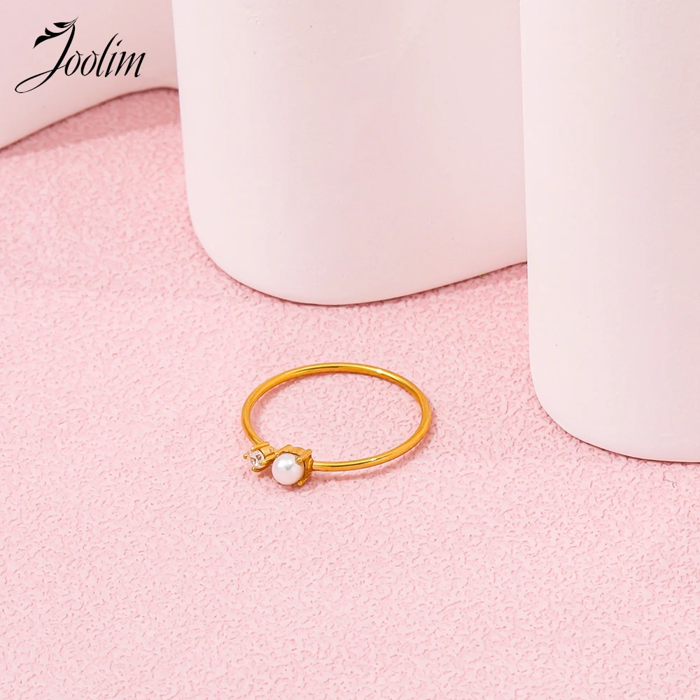 Кольцо Joolim из поливинилхлоридной стали для женщин элегантное модное ювелирное