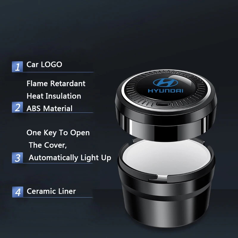 Для Hyundai I30 I20 IX35 I40 Tucson Getz Sonata Veloster Elantra Solaris портативный светящийся керамический