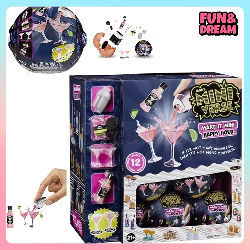 Miniverse Happy Hour Фигурка Mini Verse Make It Экшн Аниме Игровой Дом Игрушка Diy Украшение Подарок