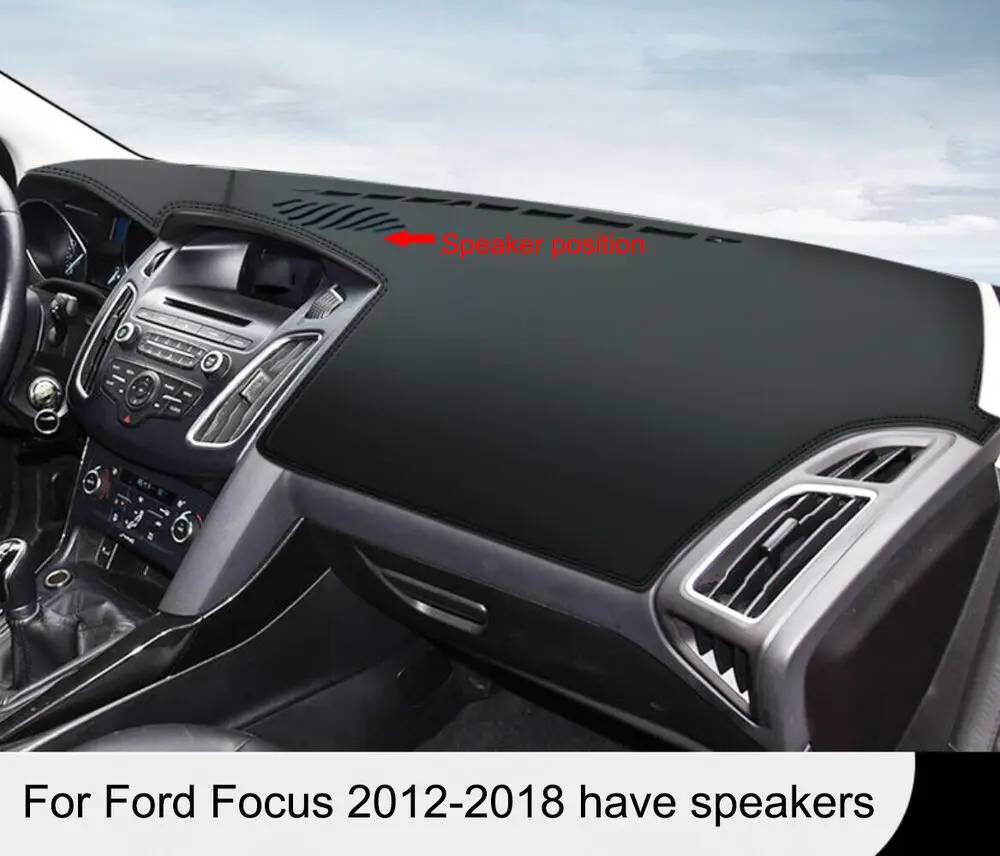 

Leather Car Dashboard Cover Dash Pretector Mat For Ford Focus 2010-2017-2018