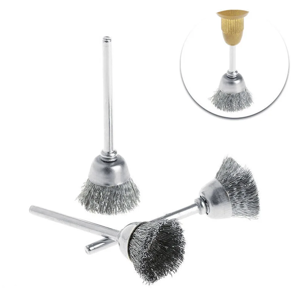

9Pcs/Set Stainless Steel Wire Brush Wire Wheel Rotary Tool Rust Removal Polishing Grinding Wheel T-shaped Small Brush Abrasive