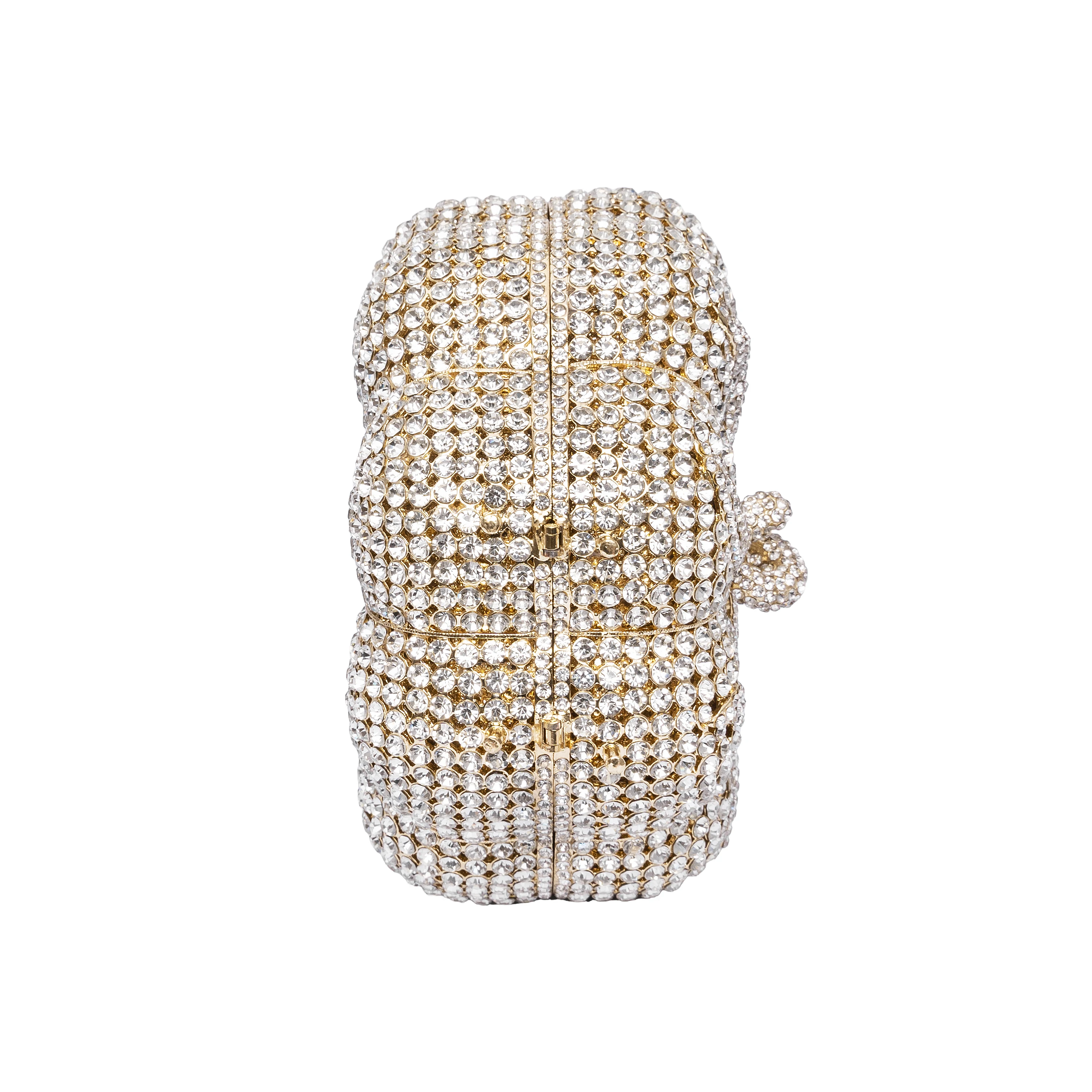 Роскошные вечерние мини-сумки с кристаллами в форме тыквы стразы клатчи для