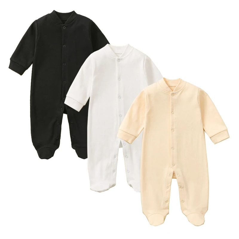 New Born Baby Clothes 100% Cotton Thick Soft Ribstop Waffle Romper Autumn Onepiece Pijamas Macacão Infantil Jumpsuit Roupa Bebe