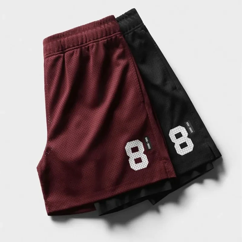 

NEW Men Running Shorts 2 IN 1 Double Layer Shorts Jogging Quick Dry GYM Sport Shorts Fitness Jogging Workout Short Pants