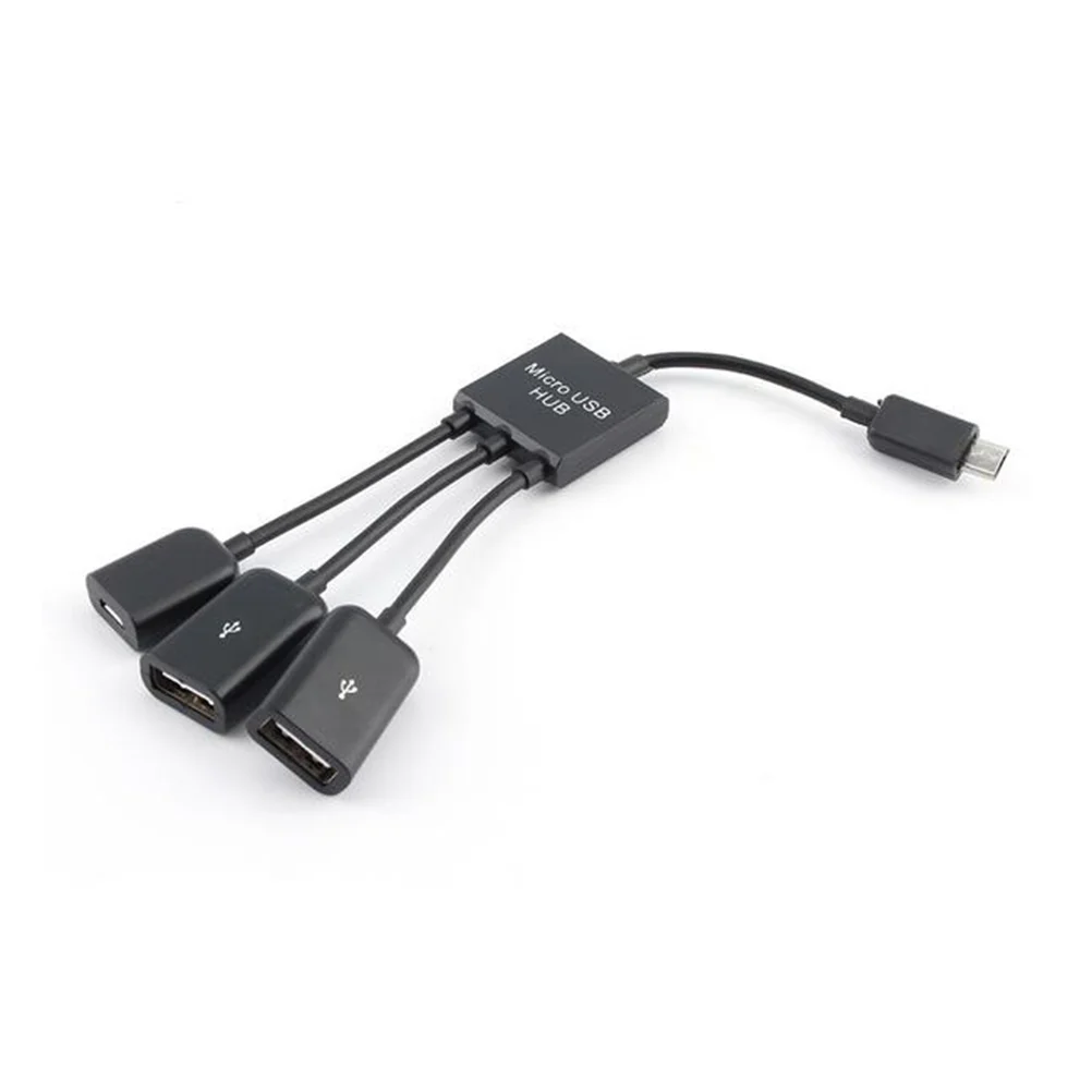 

1 pcs USB HUB Adapter 3 in 1 Cable Adapter Male to Female Adapter Micro USB Cable Adapter Micro USB Cable Adapter