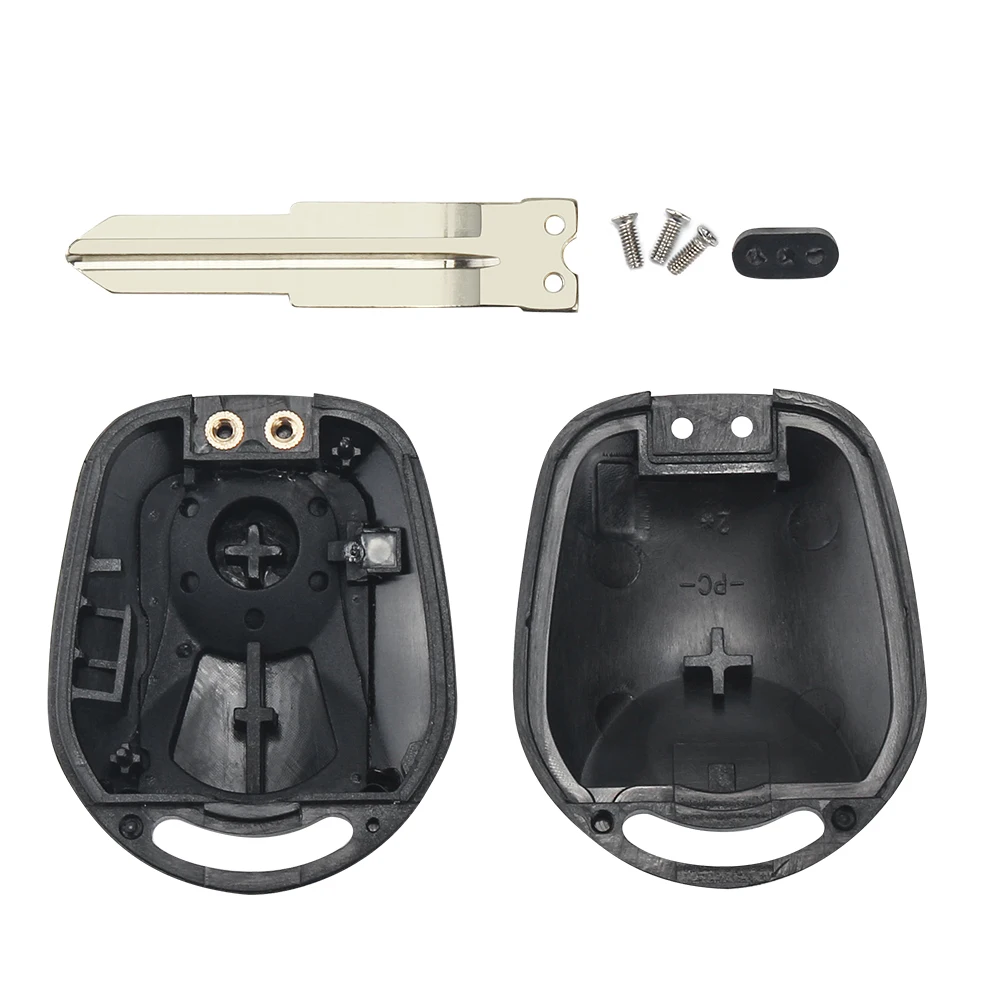 Фото Запасной флип-чехол KEYYOU для Ssangyong Actyon Kyron Rexton Keys, 2 кнопки, незарезанное пустое лезвие, чехол для ключа Ssangyong №2
