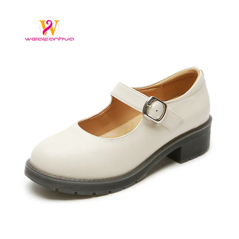 

Mary Jane Shoes Female Spring Retro 2023 New Thick-soled British Style Loafers Patent Leather Student Shoes Women Mary Jane