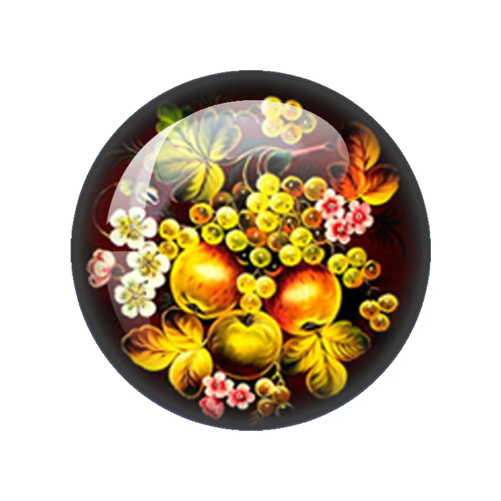 Красивые цветные цветы 10 мм/12 мм/18 мм/20 мм/25 мм круглые стеклянные кабошоны для