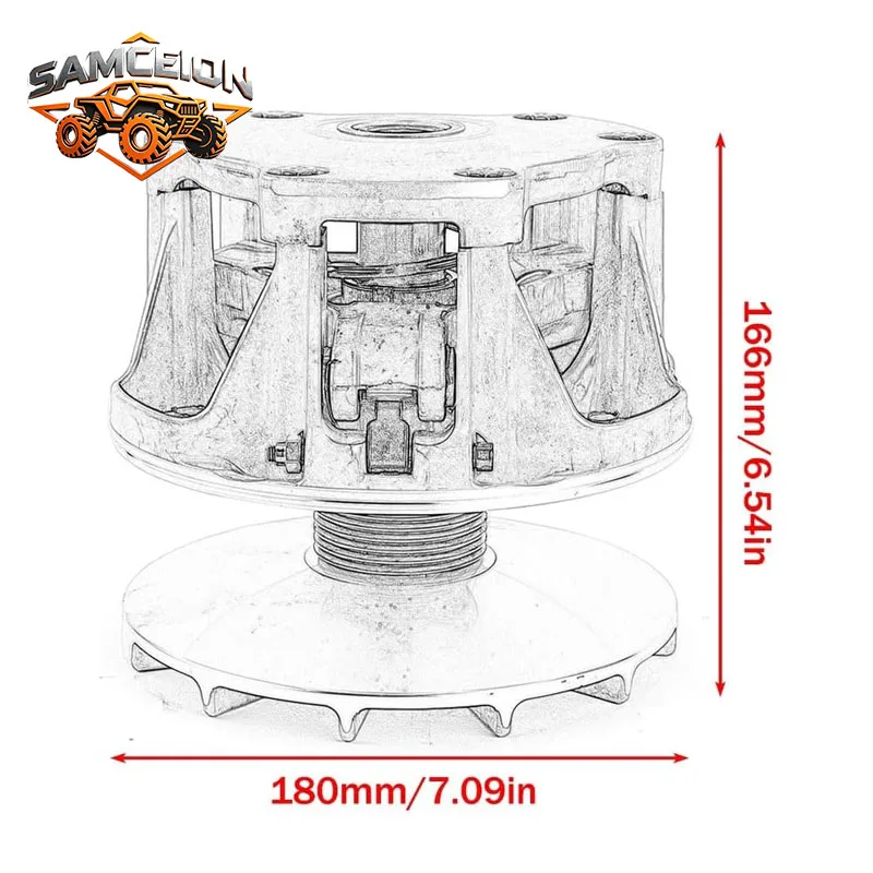 Главный приводной сцепной диск для Polaris MAGNUM 325 500 SPORTSMAN 500 600 700 PTV 4X4 Swedish Big Boss 500 6X6 UTV, артикул: 1321706 1321971 (art.: 3920dc699ee87) - 3920dc699ee87