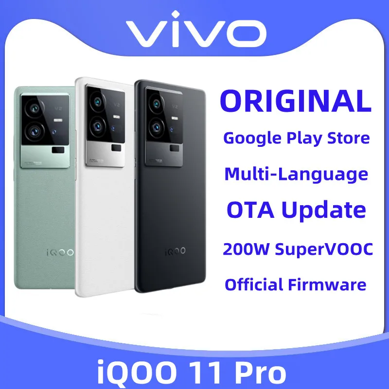 

Смартфон Vivo iQOO 11 Pro, восемь ядер, экран 6,78 дюйма, 144 Гц, 4700 мАч