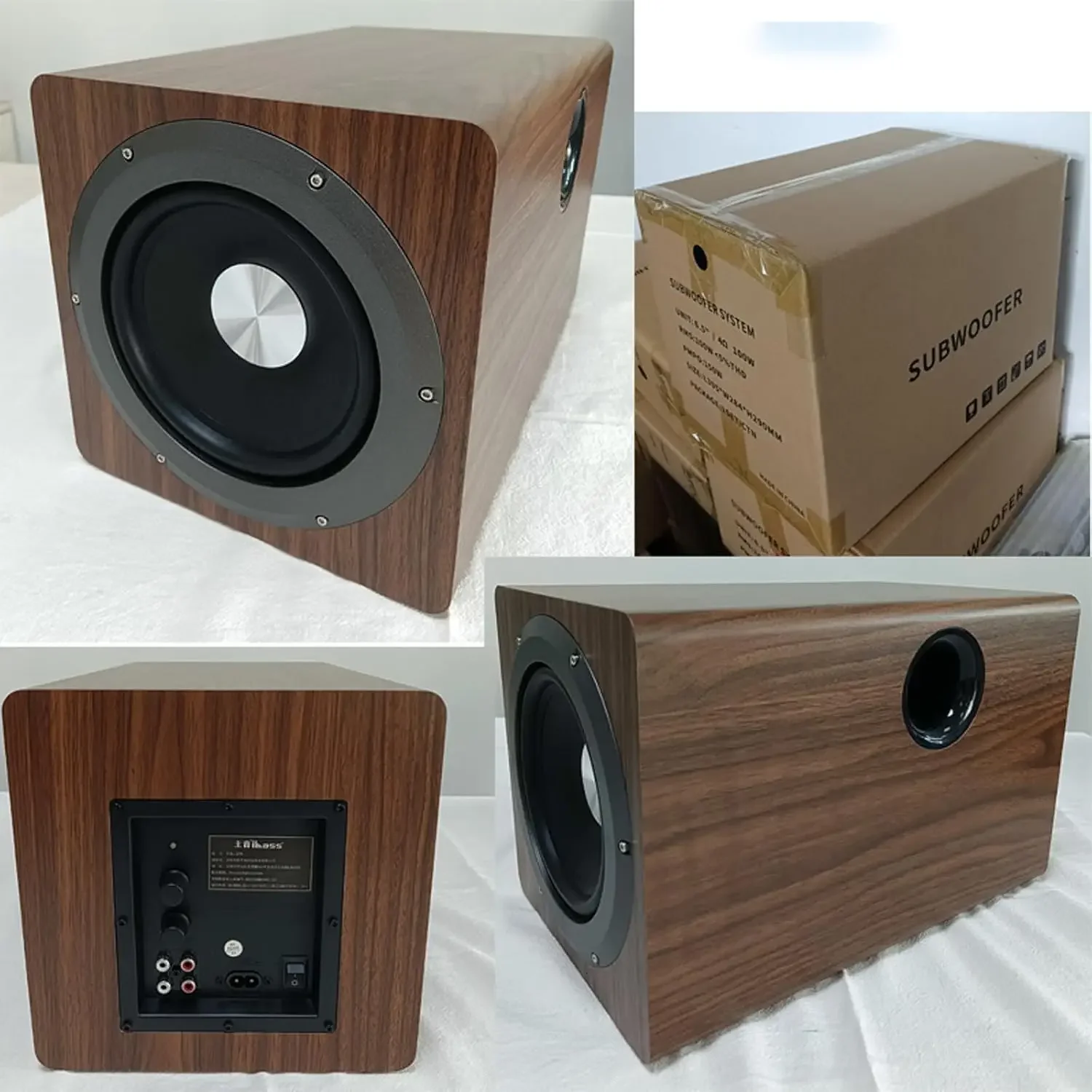 Сабвуфер Ibass SU650D 100 Вт, 6,5-дюймовый деревянный динамик с глубоким басом для дома, телевизора и настольного ПК (art.: 3920da765dd36) - 3920da765dd36