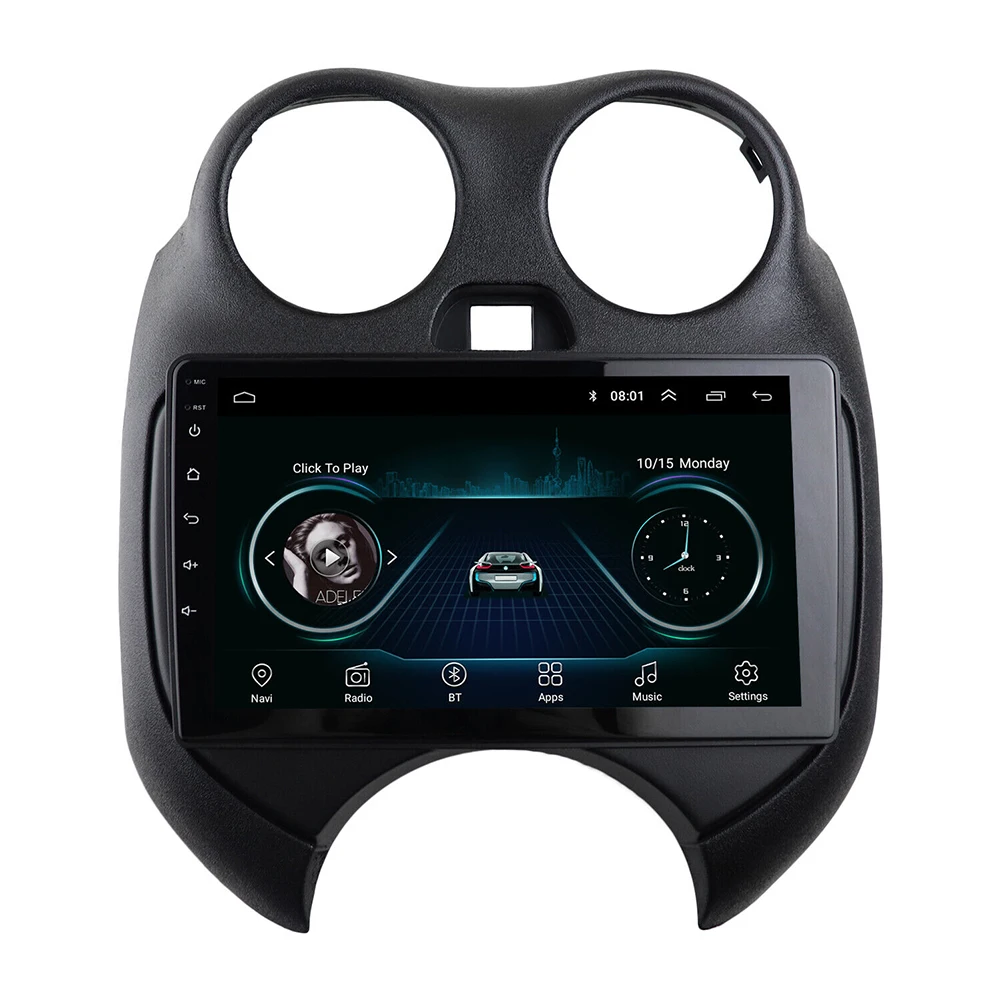 

Car Interior Faceplates & Mounting Frames Black Radio Fascia Dashboard Panel Frame Kits For Nissan Micra/March(K13) 2010-2013