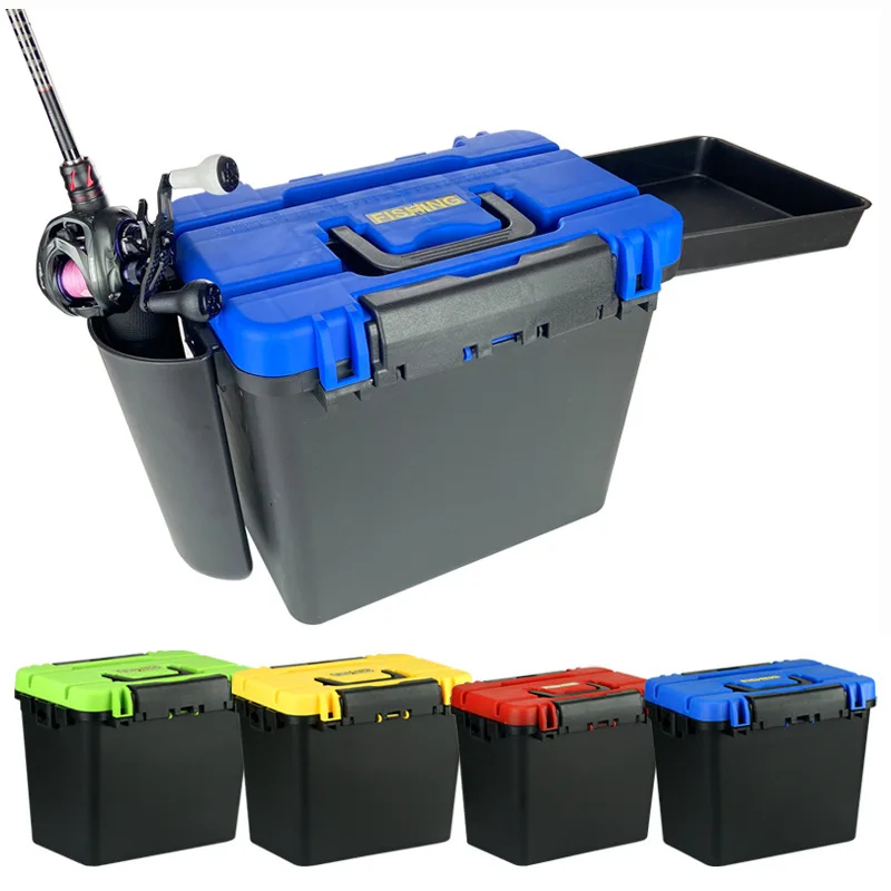 

38.5cmx26cmx31cm 1.7kg Fishing Box Thickened Seatable Road High Quality Fishing Tool with Bait Tray