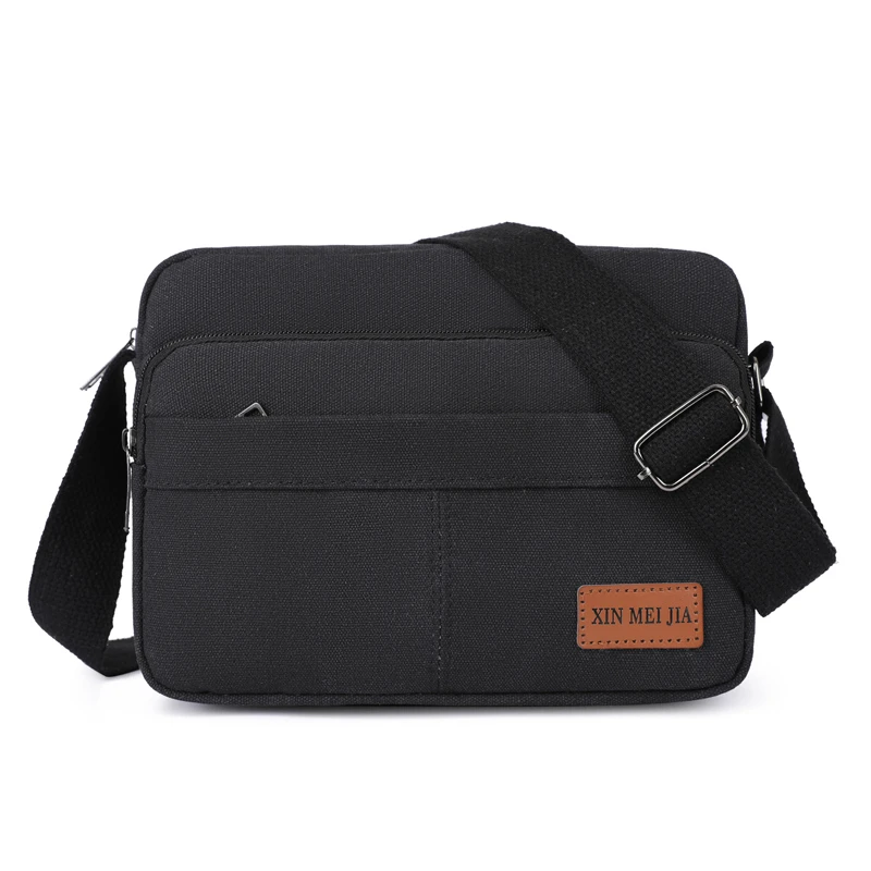 

Многослойная деловая сумка унисекс, сумка-мессенджер через плечо с диагональю для мужчин и женщин среднего возраста, парусиновая Сумочка ч...
