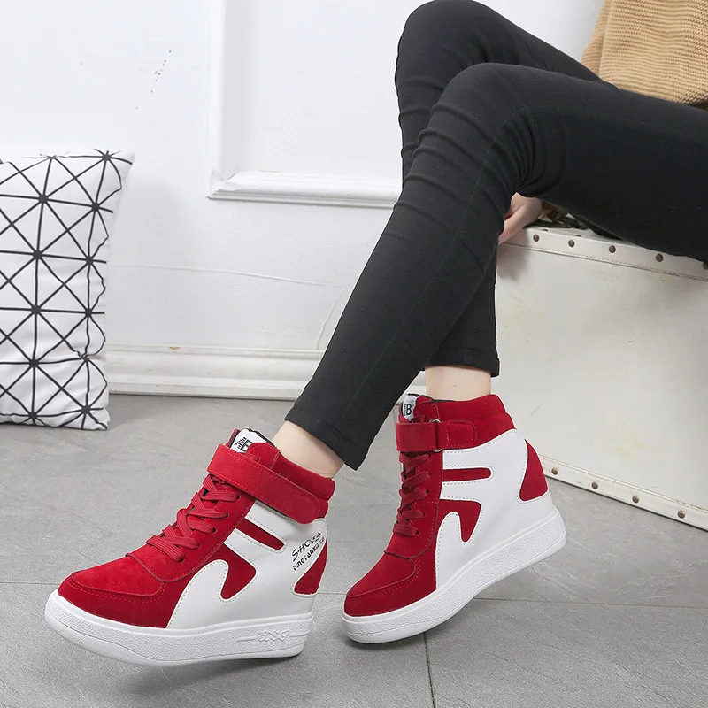 

Comemore Sneakers Women Spring Wedges Vulcanized Shoes Ladies Casual Female Fashion inner High Platform Shoe Zapatos De Mujer