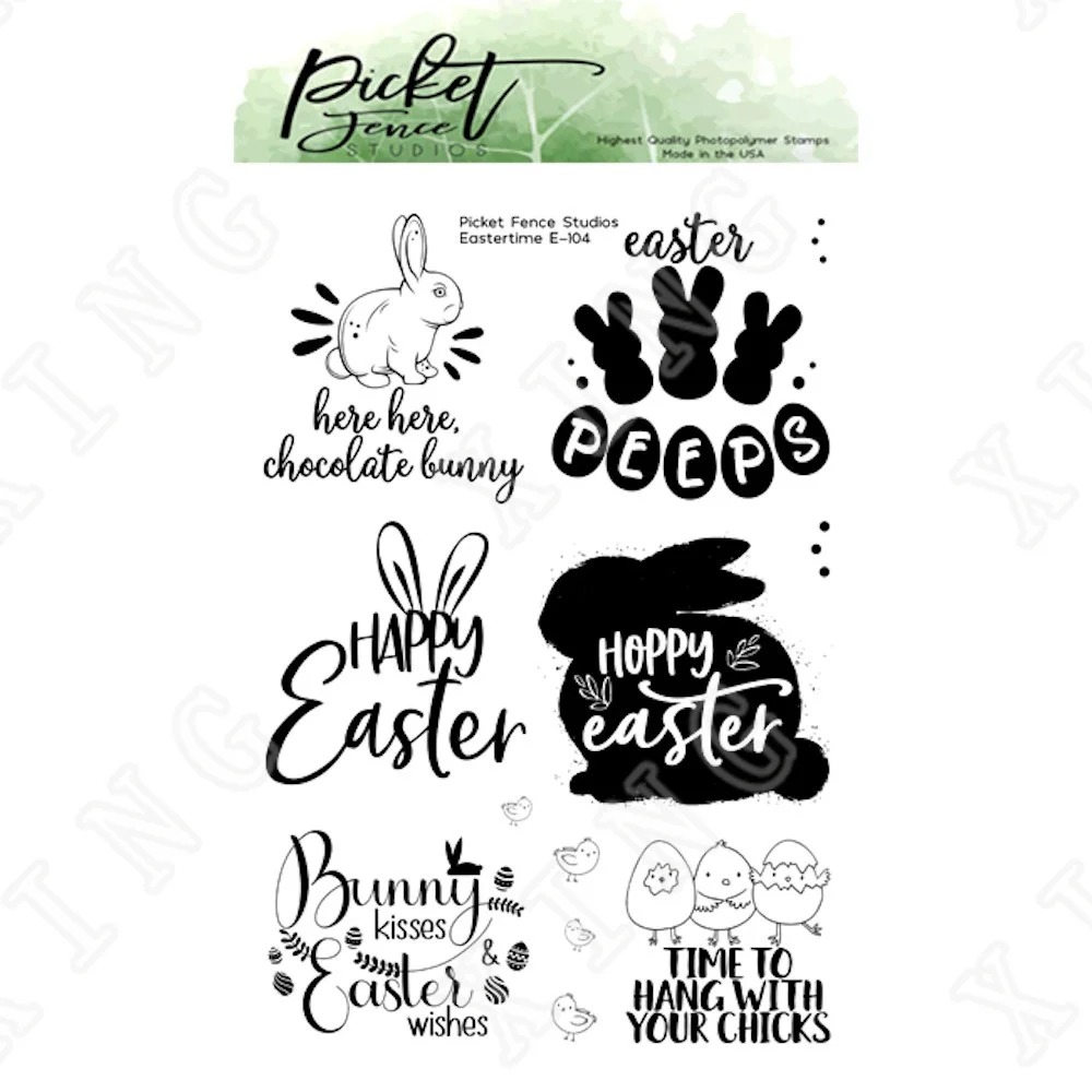

Eastertime Bunny Clear Silicone Stamps Diy Scrapbook Diary Decoration Embossed Paper Card Album Craft Template New Arrival 2022