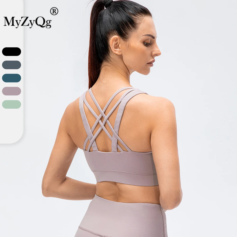 

Женские двухсторонние бюстгальтеры для йоги телесного цвета с открытой спиной, сексуальное нижнее белье для бега, тренажерного зала, тренировок, занятий спортом, противоударный жилет для фитнеса