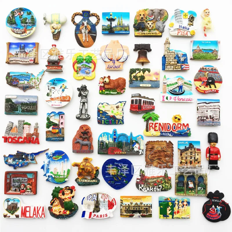 

Туристические сувениры по всему миру, декоративные поделки, полимерный магнит, магниты на холодильник, магниты для дома
