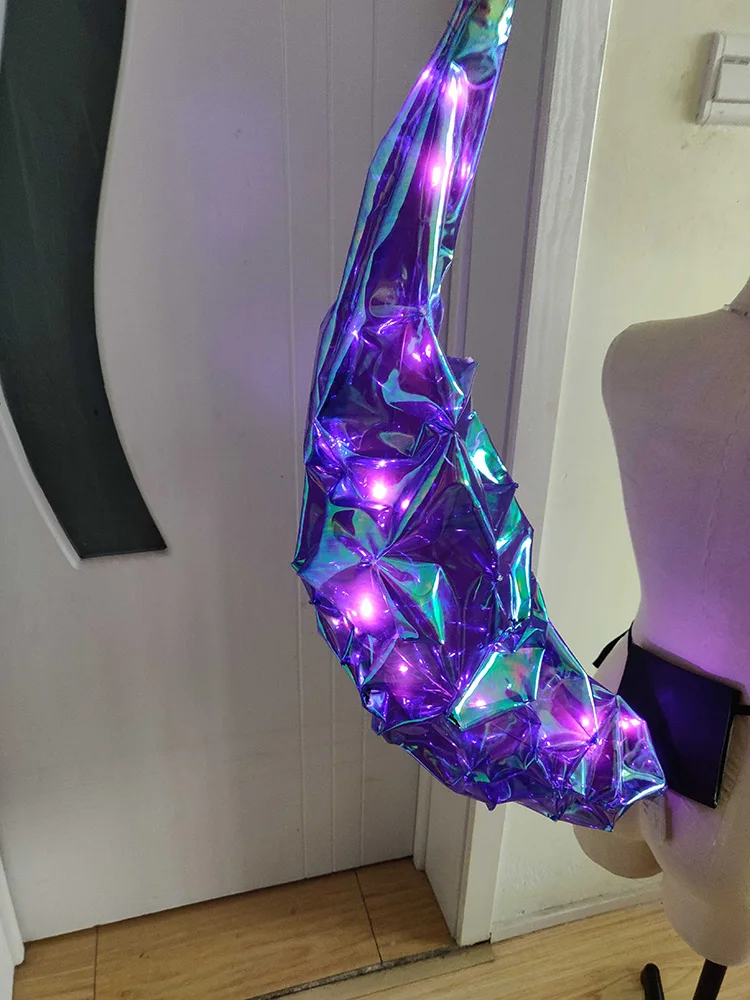 Горячая игра LOL KDA cos Ahri Fox Tail реквизит для косплея светящийся ручной работы с одним