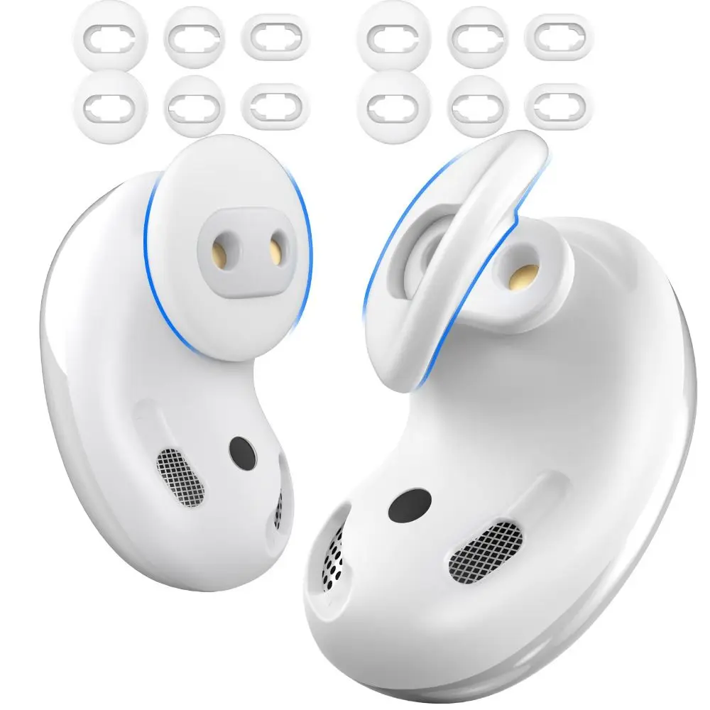 

6Pairs Soft Silicone Earbuds Cover Eartips Ear Cap Earplugs for Samsung Galaxy Buds Live Bluetooth Earphones Headphones