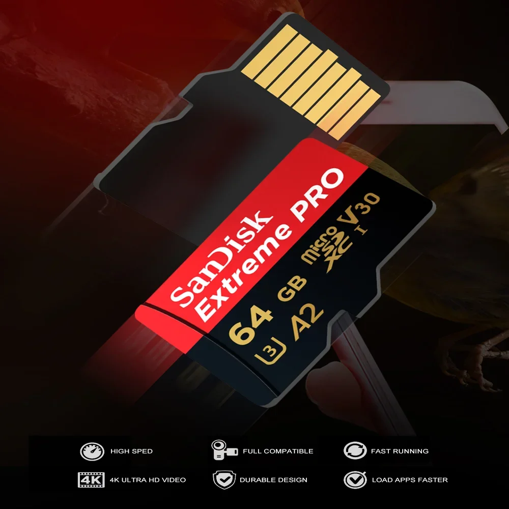 SanDisk карта памяти Extreme Pro A2 TF micro SD 256 ГБ 512 1 ТБ 128 64 32