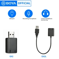 boya by ea2ea2l usb external sound card desktop laptop usb to 3 5mm headset microphone audio box adapter accessories