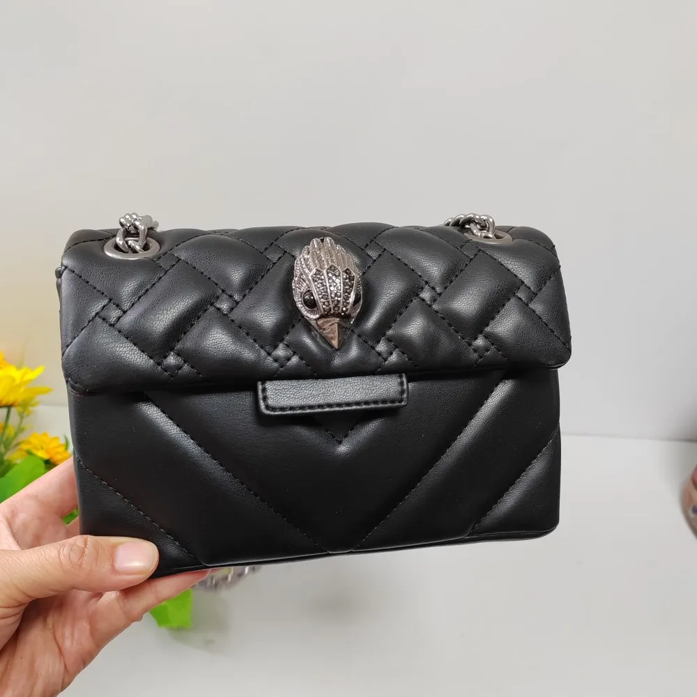 

2023 Women's Eagle's Head Bags 19cm Medium Embroidery PU Leather Female's Shoulder Bags Designer Stylish Crossbody Bag Purses