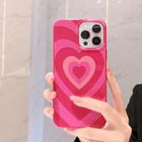 cute love heart phone case for iphone 13 12 11 pro max 7 8 plus x xr xs max soft cover fashion protective cases funda
