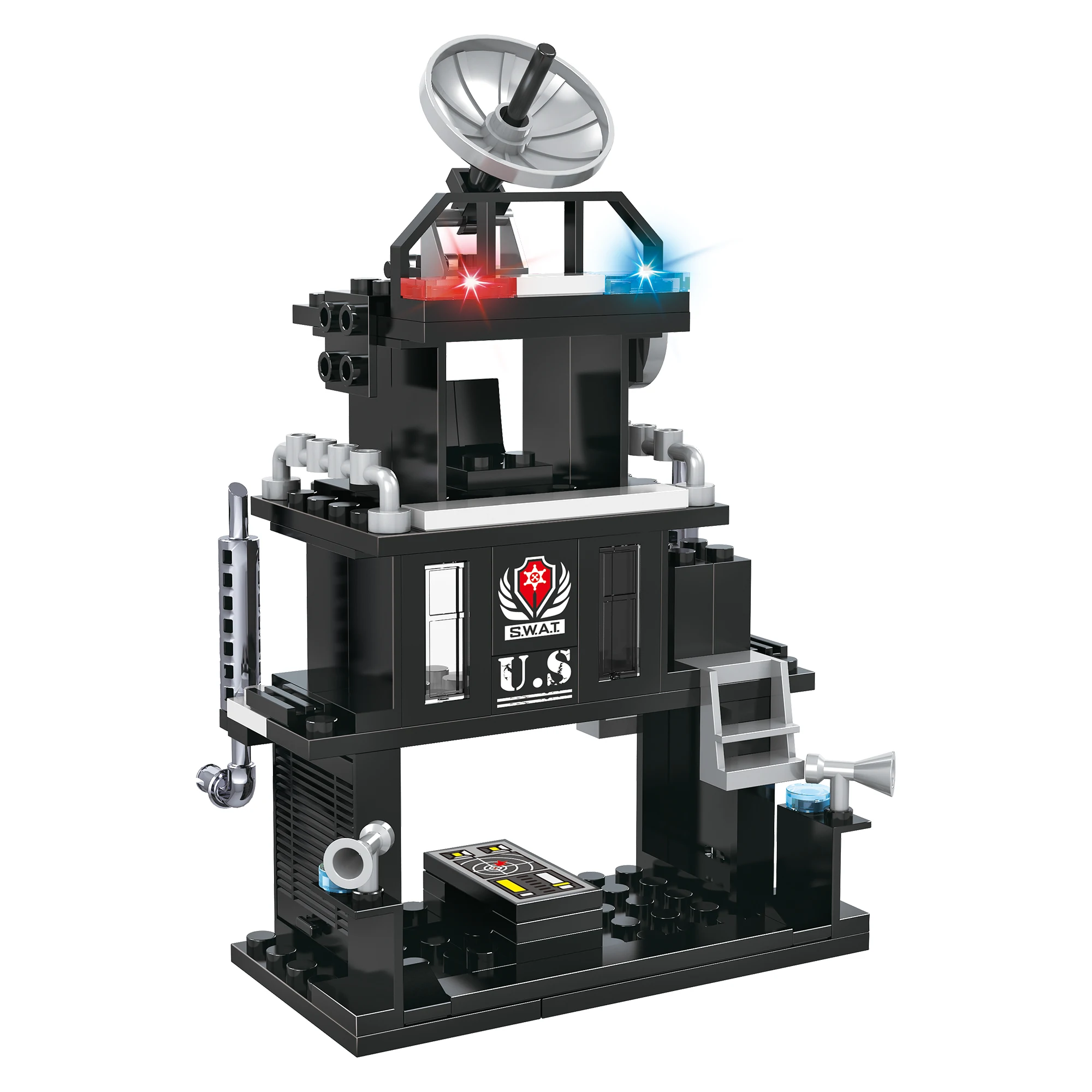 Детский конструктор COGO полицейский грузовик корабль игрушки для детей