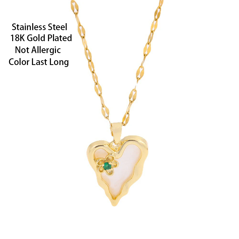 Модное ожерелье в форме сердца с подвеской для женщин модный аксессуар из