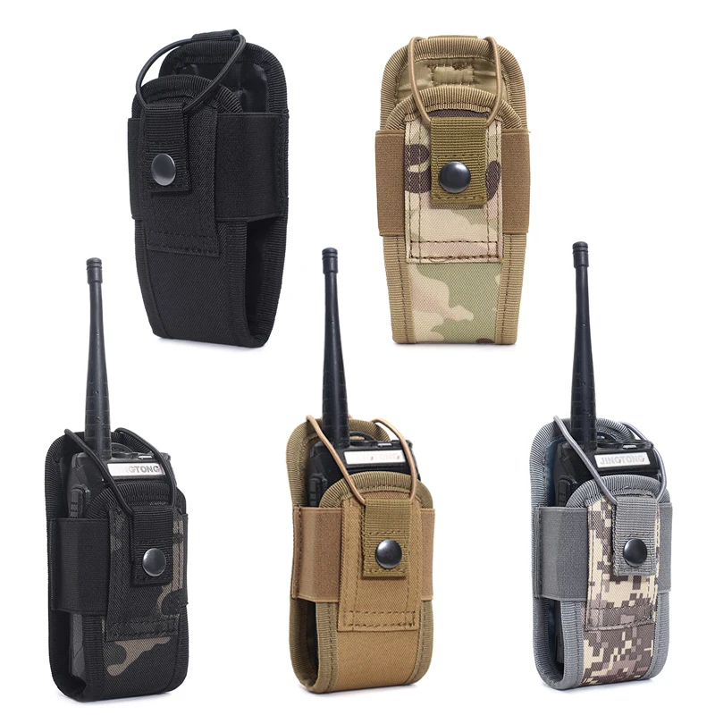 

1000D Tactical Molle Radio Walkie Talkie Pouch Waist Bag Holder Pocket Portable Interphone Holster Carry Bag for Hunting Camping