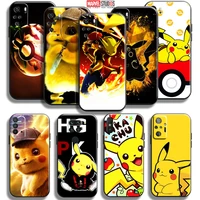 anime pokemon cute pikachu phone case for xiaomi redmi note 10 10s 10t 10 9t 9s 9 pro max 5g redmi 10 9 9t 9a 9c carcasa coque