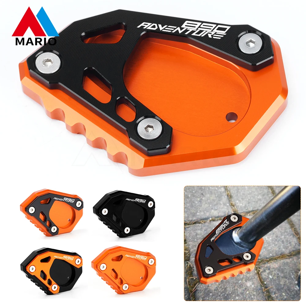 

For KTM 890 Adv Adventure R Aluminum Motorcycle Accessories Kickstand Side Stand Enlarge Extension 890adv 2019 2020 2021 2022