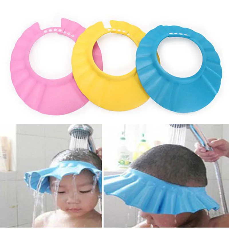 

Baby Kids Cartoon Shampoo Cap 4 Adjustable Fasteners On The Hat For Hair Trimming, Trimming And Styling