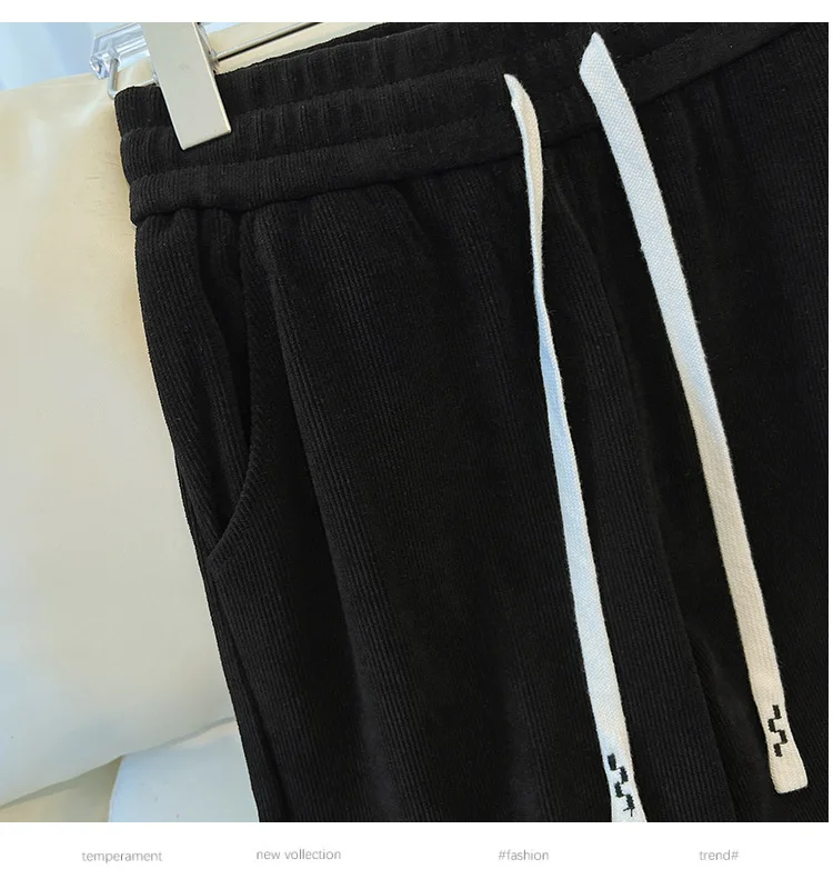 Женские флисовые прямые брюки на осень/зиму 5XL 6XL 7XL 8XL 9XL 150 кг