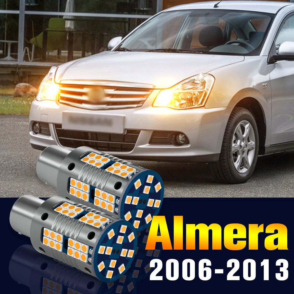 

2pcs LED Turn Signal Light Bulb Turning Lamp For Nissan Almera 2 B10 2006-2013 2007 2008 2009 2010 2011 2012 Accessories