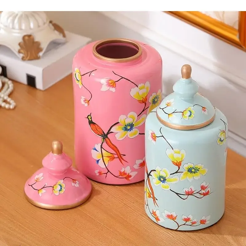 Ваза для цветов и птиц керамическая