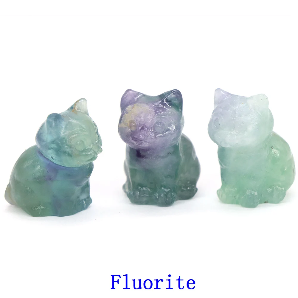 Статуя кота из натурального камня 30 мм