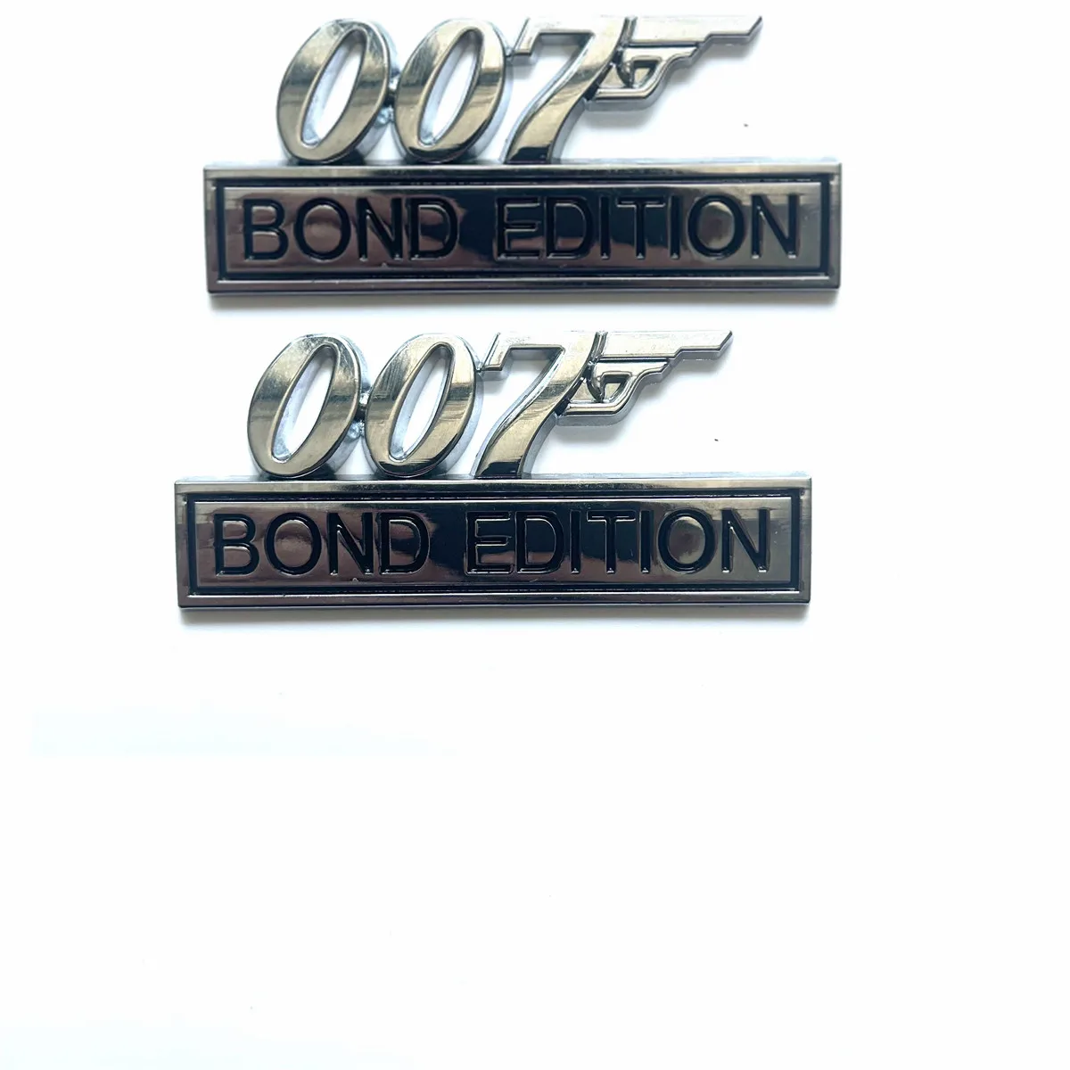 007 Bond Edition, металлические наклейки для автомобиля, значки для украшения двери багажника автомобиля, значки 007, логотипы, автомобильные наклейки, украшение для мотоцикла