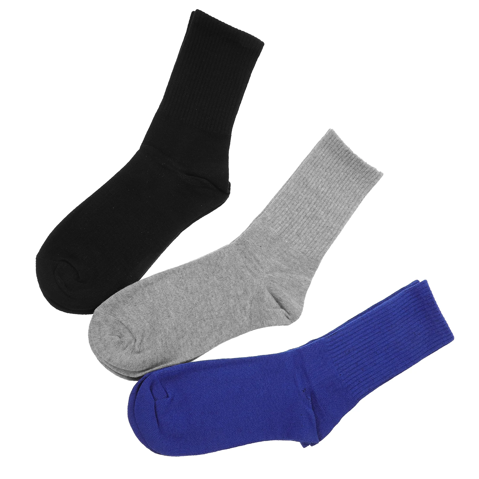 

Мужские повседневные носки Длинные дышащие удобные для бега высокие спортивные модные черные