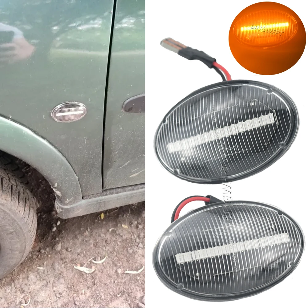 

For Opel Corsa C X01 2000 2001 2002 2003 2004 2005 2006 2007 2008 2009 Car Dynamic LED Side Marker Lihgt Turn Signal Lamp