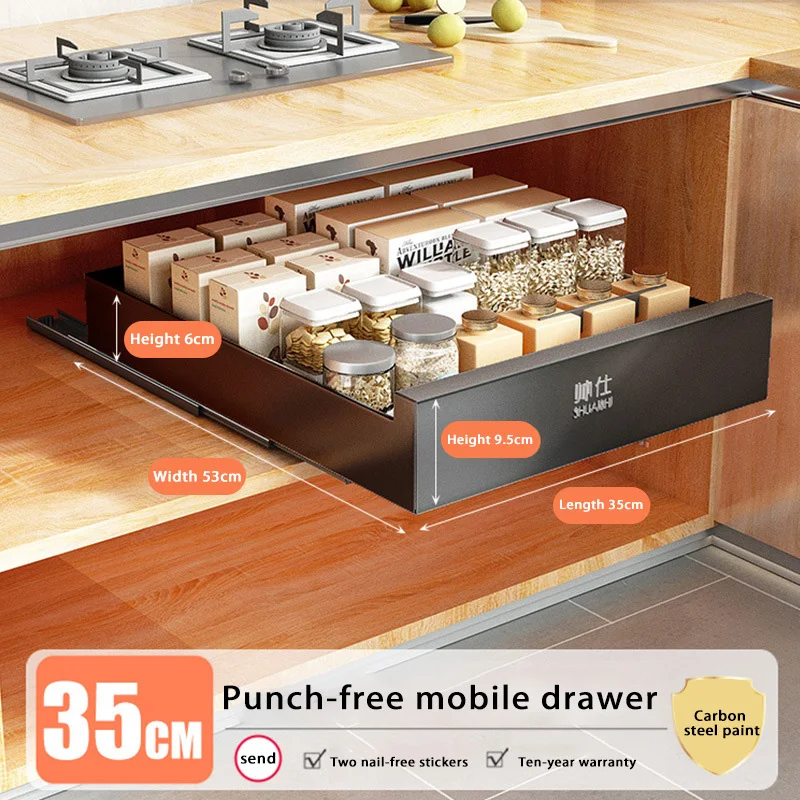 

Металлический выдвижной ящик для кухни