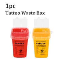 1pc disposable sharps medical needle tips waste box tattoo accessories buckets collections barrels tattoo supplies container 1l